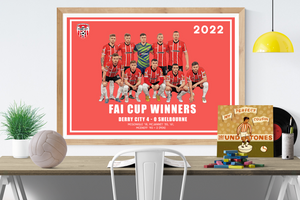 Derry City FAI Cup Winners 2022 Print