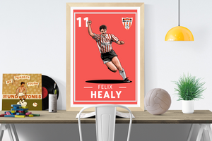 Felix Healy 11 Derry City FC Legend Print
