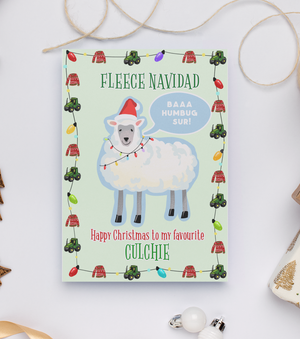 Culchie Fleece Navidad Christmas Card