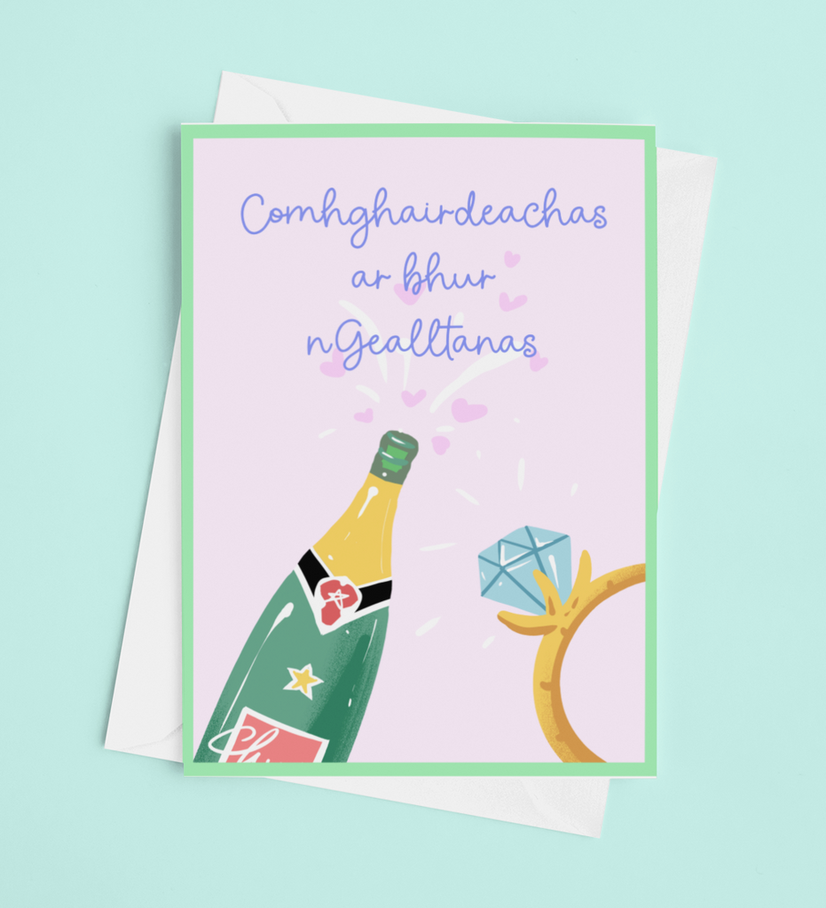 Engagement - Irish Language Greetings Card