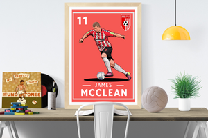 James McClean 11 Derry City FC Legend Print