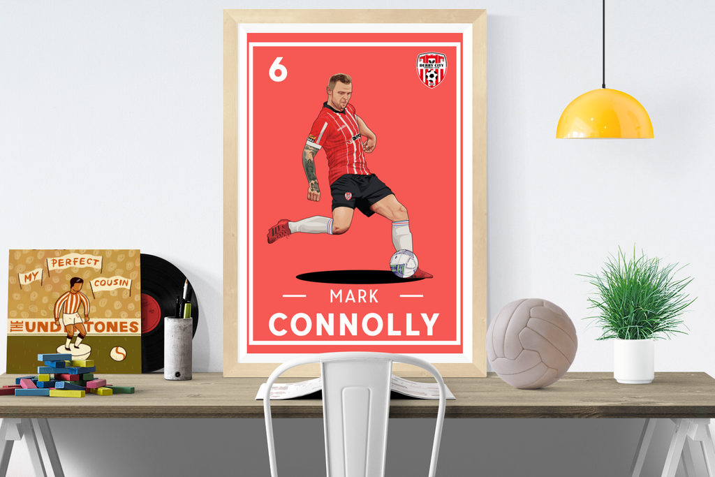 Mark Connolly 6 Derry City FC Print