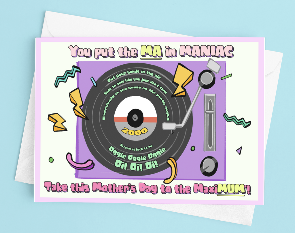 Maniac 2000 Mother's Day Card