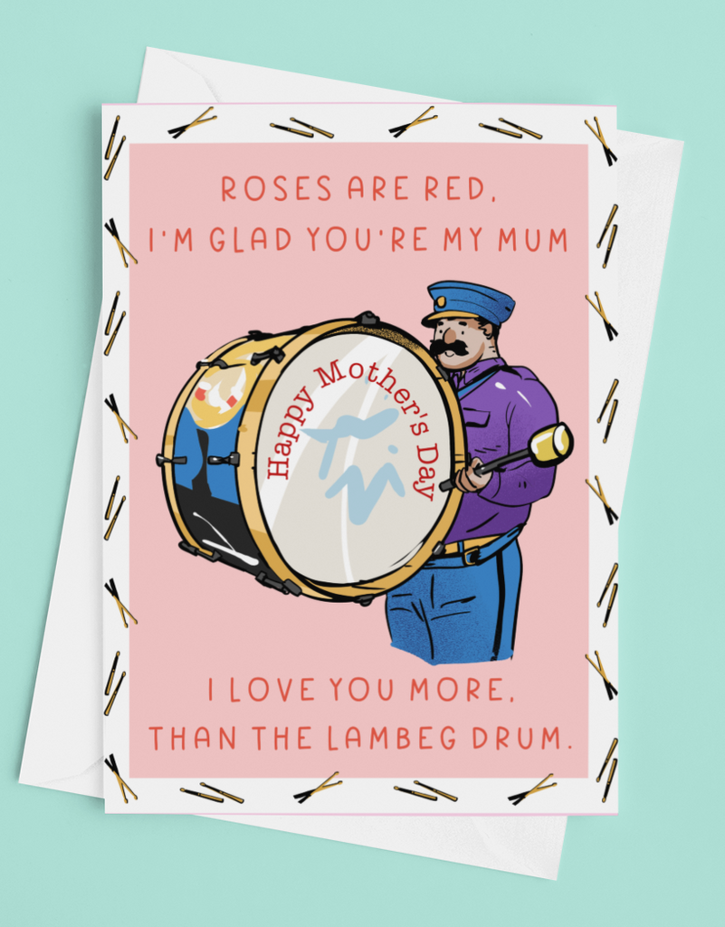 Protestant Lambeg Drum Mother's Day Card