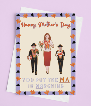 Orange Order Marching Mother's Day Card