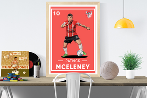 Patrick McEleney 10 Derry City FC Print