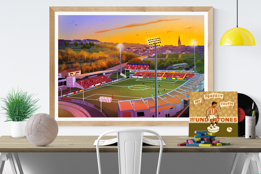 Ryan McBride Brandywell Stadium Print