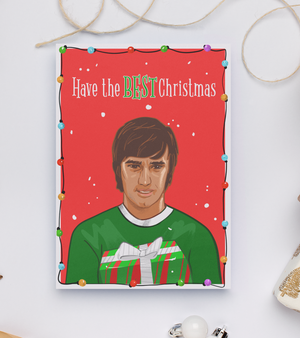 George Best - Northern Ireland Christmas Card