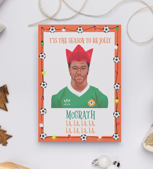 Rep of Ireland - Paul McGrath Christmas Card