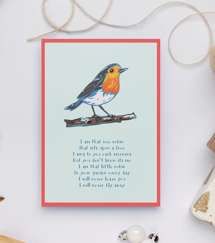 Wee Robin Derry Christmas Card.