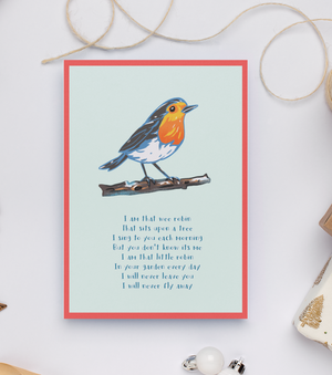 Wee Robin Derry Christmas Card.