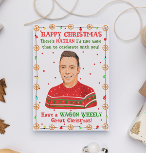 Nathan Carter Wagon Wheel Christmas Card.