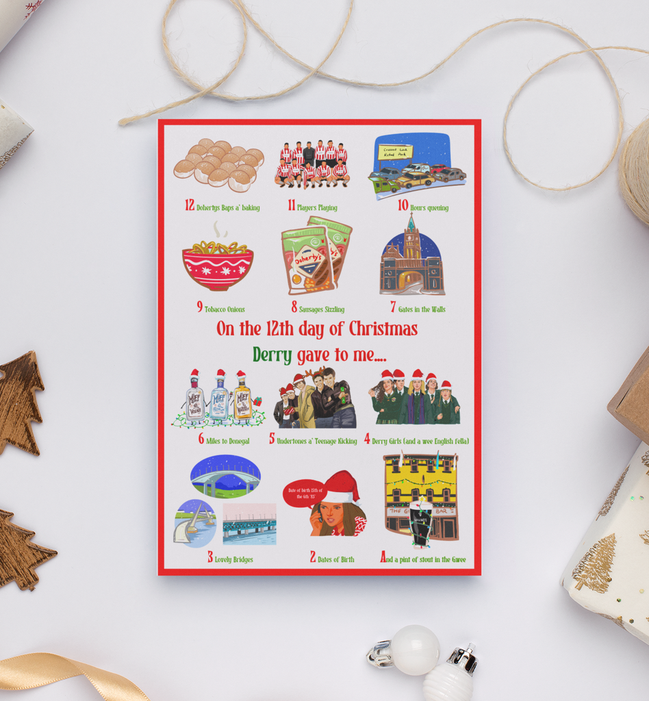 12 Days of Derry Christmas Card