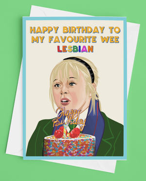 Derry Girls Claire Wee Lesbian Birthday Card
