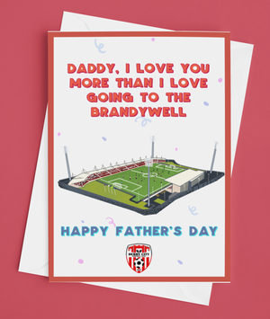 Derry City FC Father's Day Card