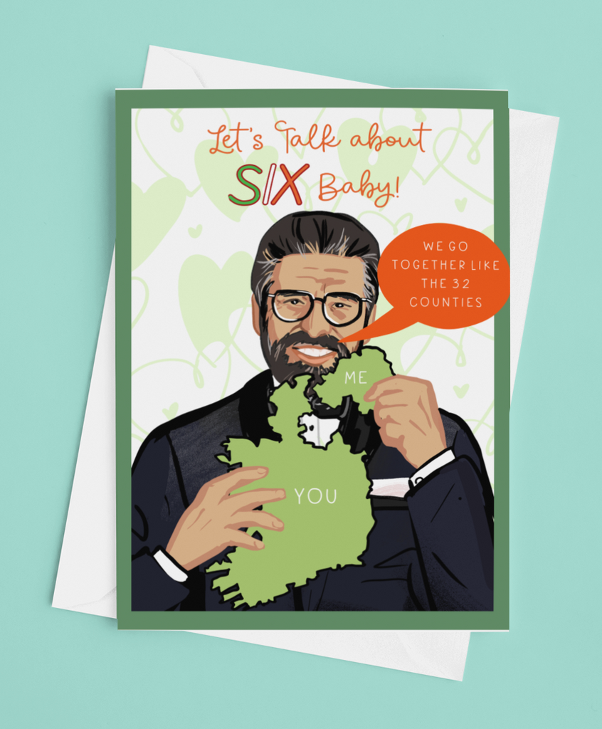 Gerry Adams 32 Counties Valentines Day Card