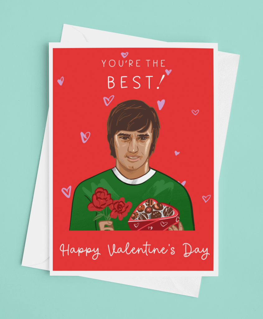 George Best Valentines Day Card