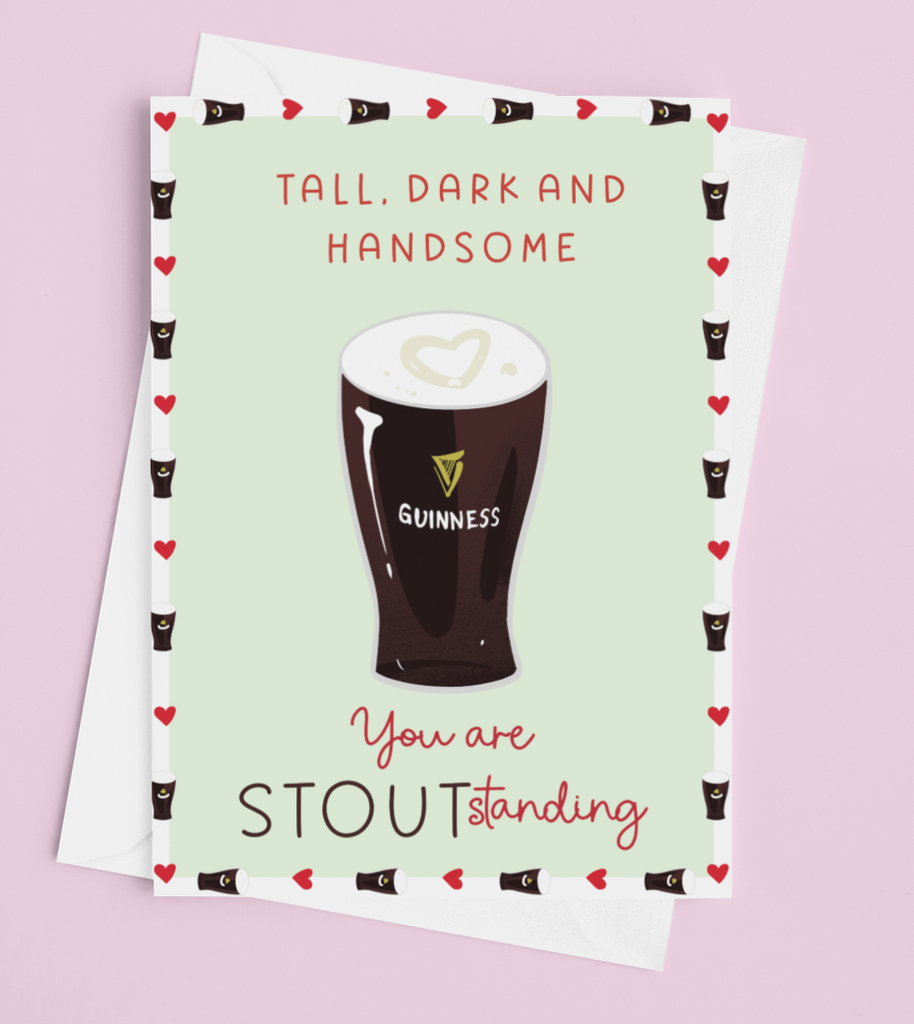 Guinness STOUTstanding Valentines Day Card
