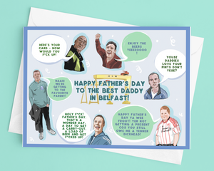 Funny Belfast Memes Compilation Father's Day Card