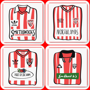 Derry City FC Historic Shirts Coasters