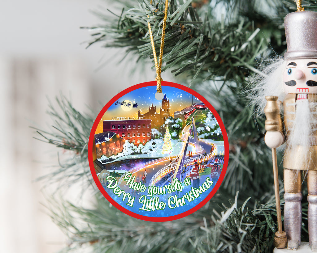 Have yourself a Derry Little Christmas Derry Collage Christmas Decoration