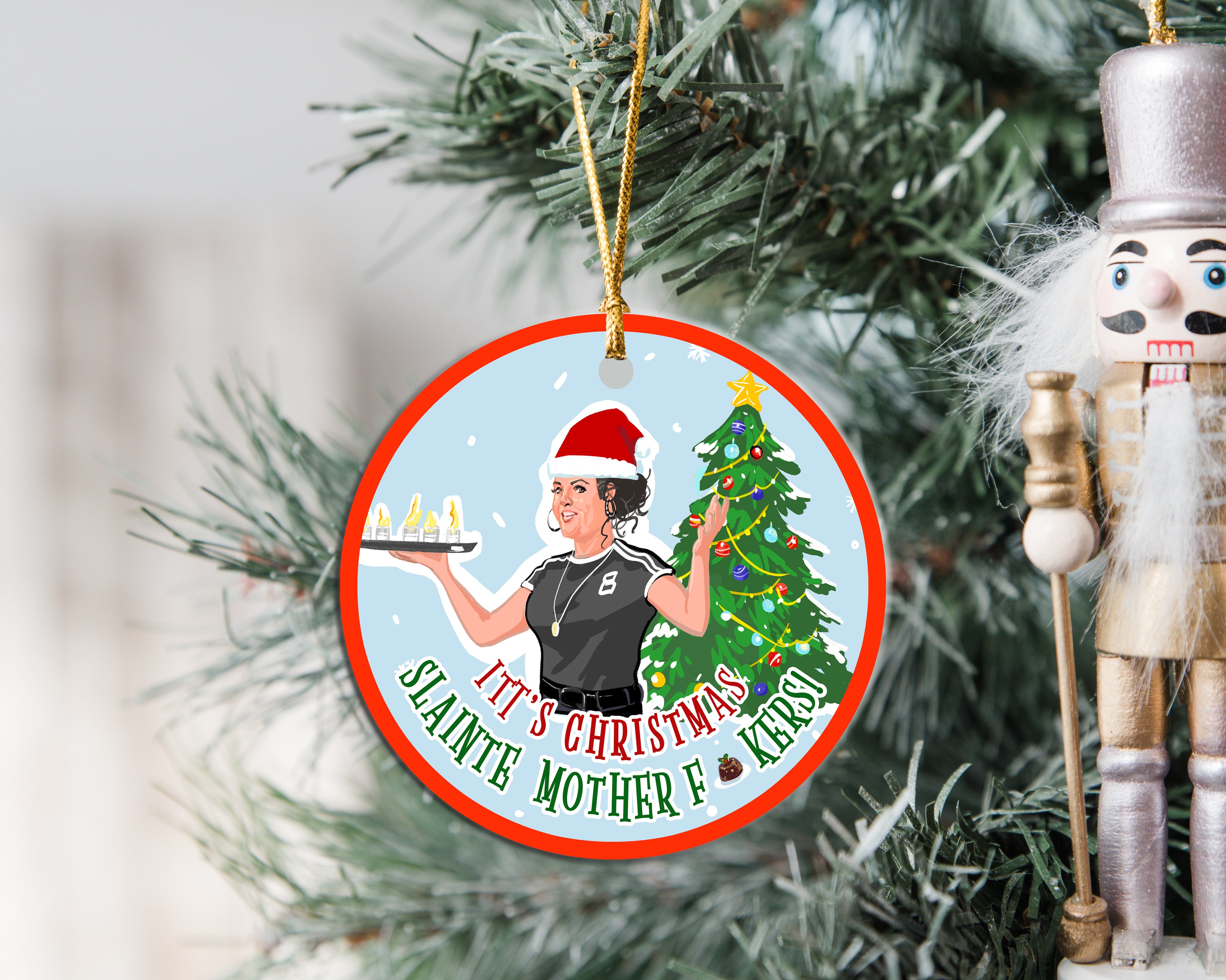 Derry Girls Michelle Slainte Christmas Decoration
