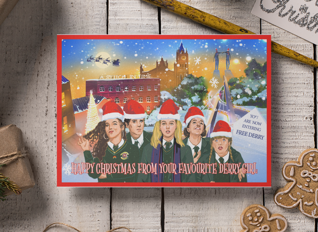 Derry Girls 'From your Favourite Derry Girl' Christmas Card