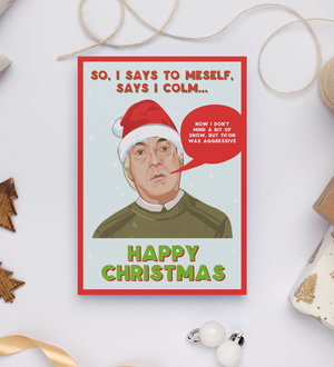 Uncle Colm Derry Girl' Christmas Card