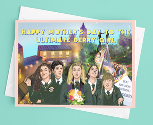 Derry Girls Group Mother's Day Card