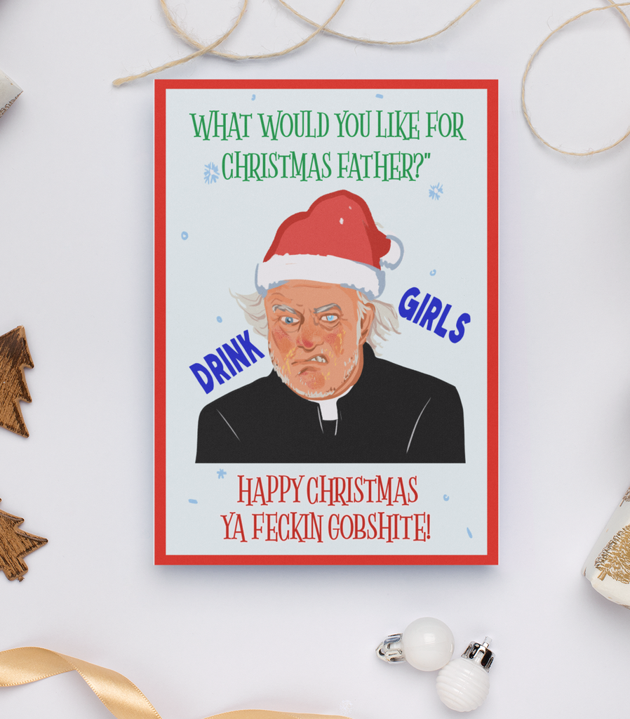 Father Ted 'Father Jack' Christmas Card