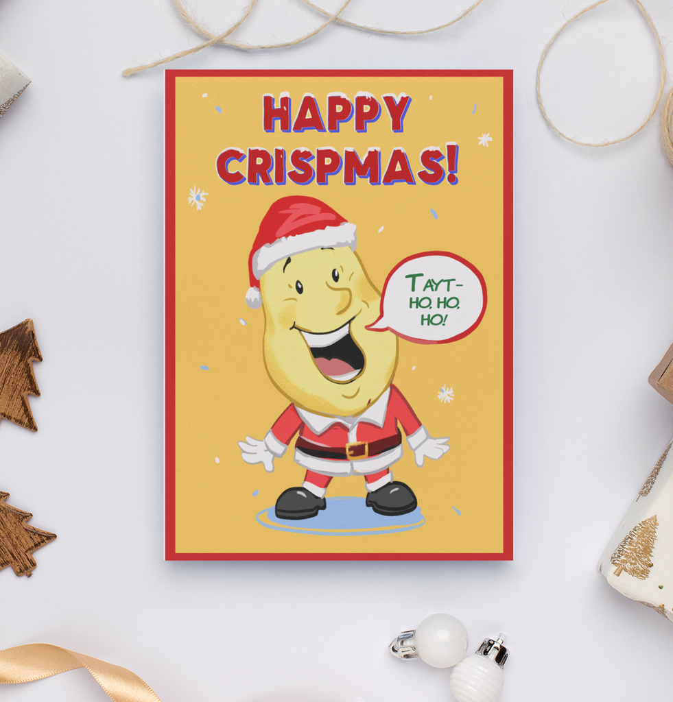 Happy Crispmas Tayto Northern Ireland Christmas Card