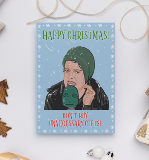 Theresa Mannion RTE Weather Unecessary Gifts Christmas Card