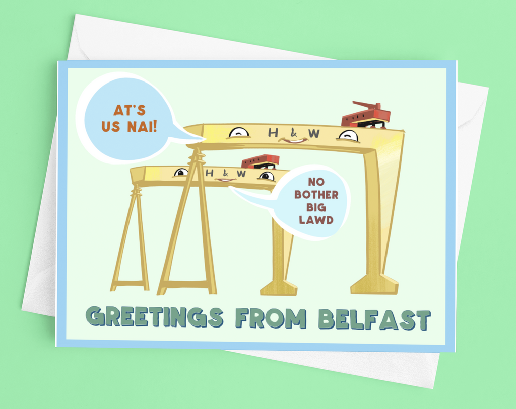 At's Us Nai Belfast Greetings Card