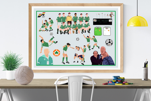 Republic of Ireland Euro 88 Collage Print