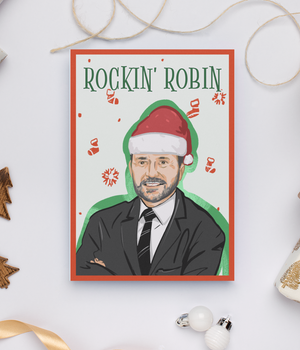 Rockin' Robin Swann Christmas Card