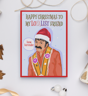 Uncle Andy Loyalist Friend Christmas Card