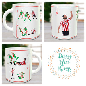 Derry City Ryan McBride v Cork Tackle Mug