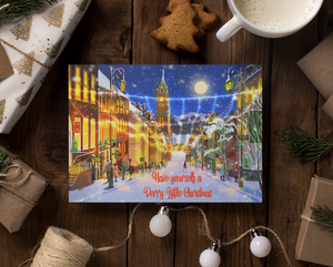 Derry Christmas Greetings Card: Shipquay Street Christmas