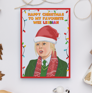 Derry Girls Claire 'Wee Lesbian' Christmas Card