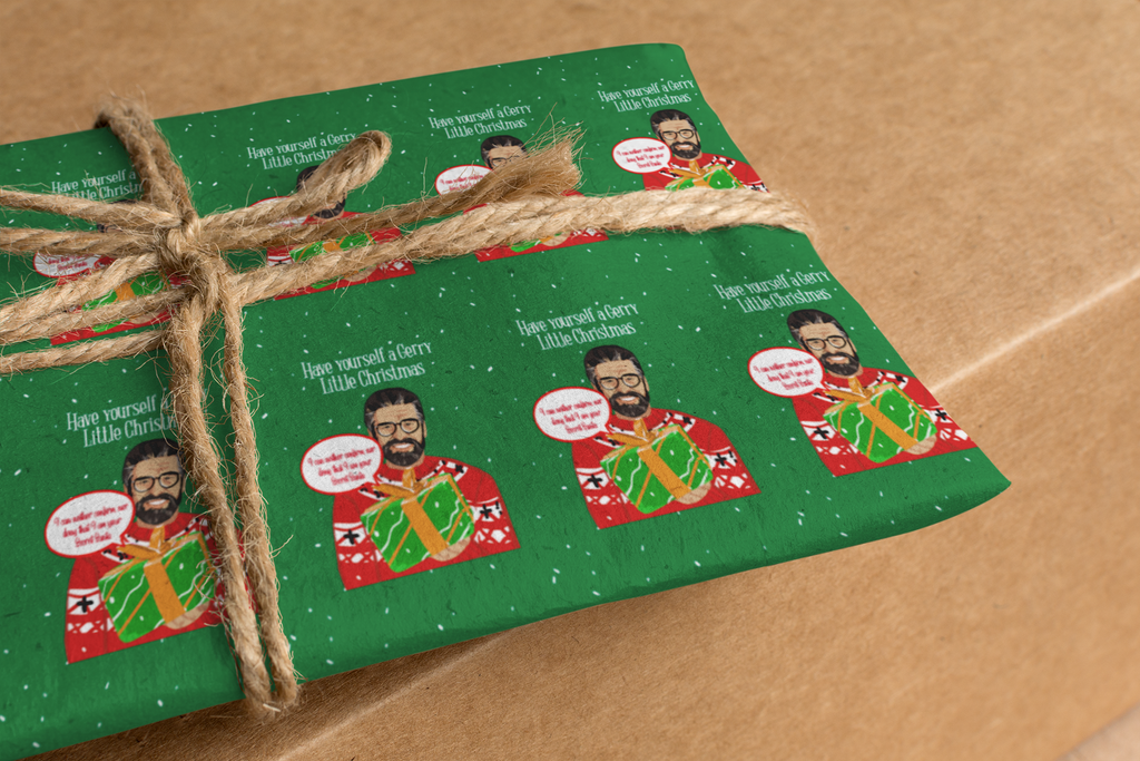 Gerry Adams 'Gerry Little Christmas' Gift wrap, tag and card set
