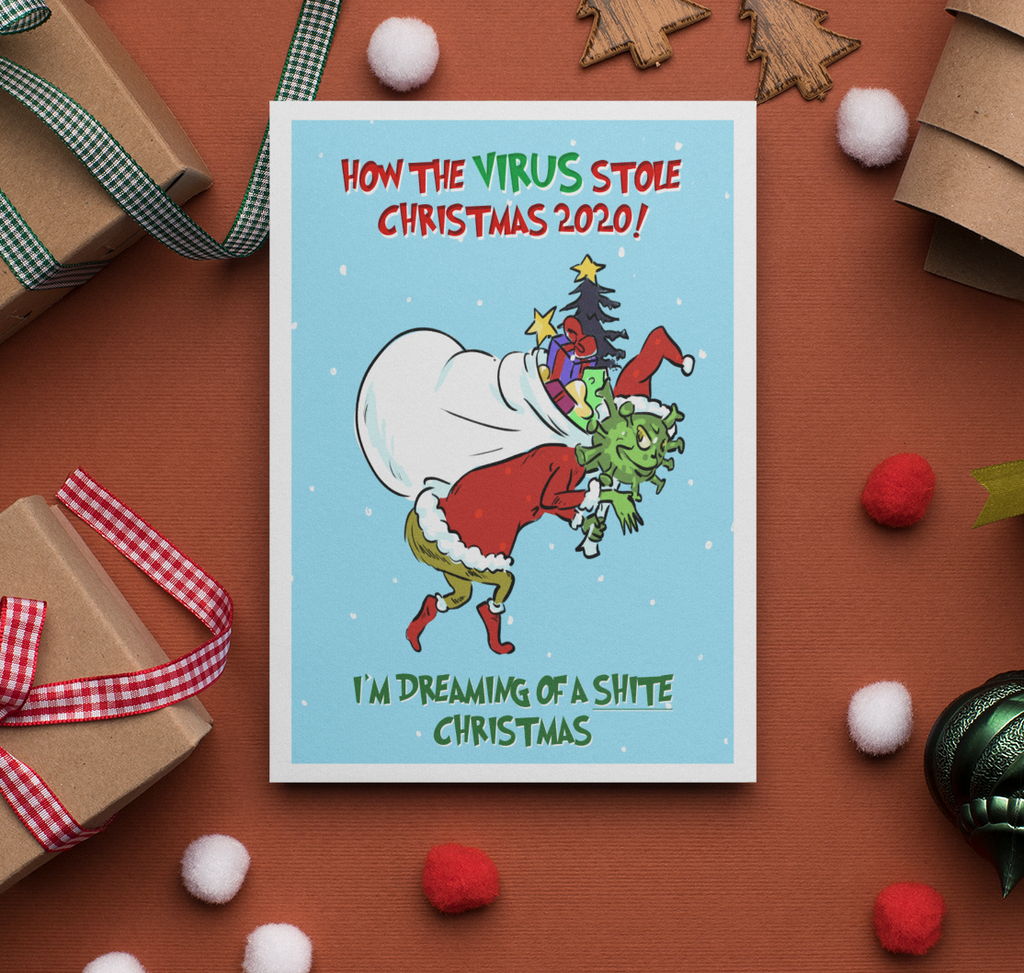 The Grinch Covid Christmas Card