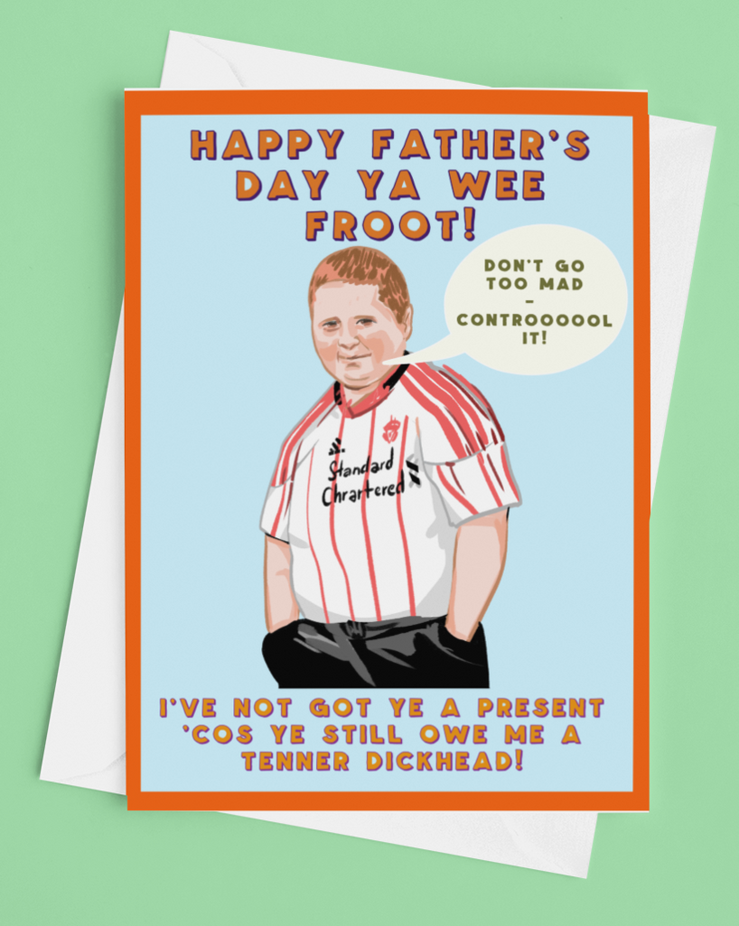 You Owe me a Tenner Dickhead Father's Day Card