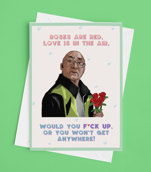 Belfast Bouncer Meme 'F*ck Up' Valentine's Card