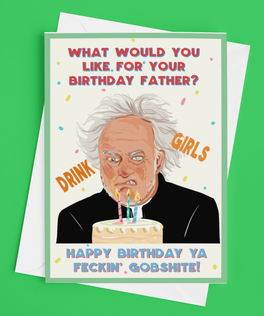 Father Ted Father Jack Birthday Card Derry Nice Things 