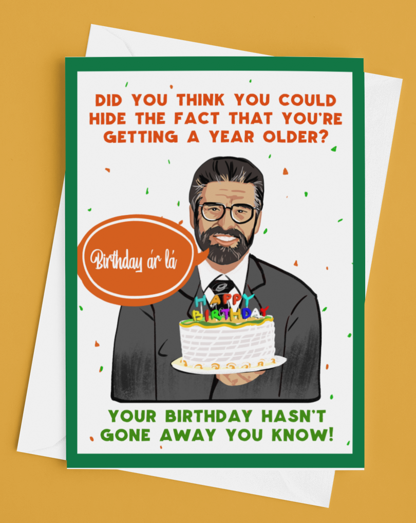 Gerry Adams Irish Birthday Card