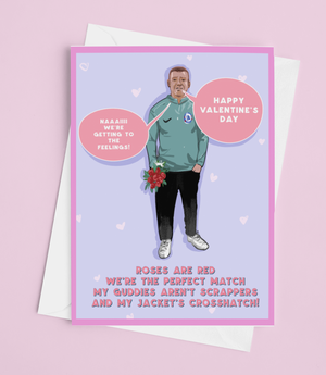 Yer Gutties are Scrappers Belfast Meme Valentines Day Card