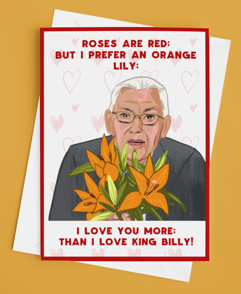 Ian Paisley Valentines Day Card