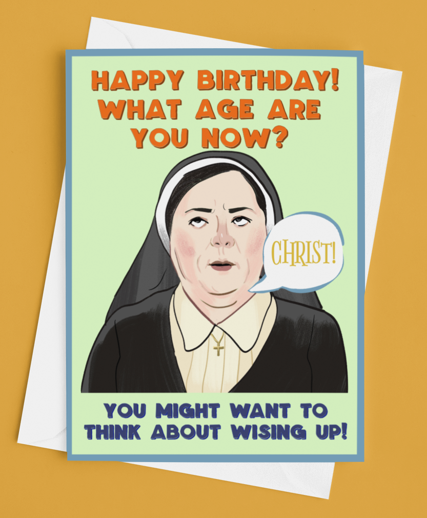 Derry Girls Sister Michael Greetings Card