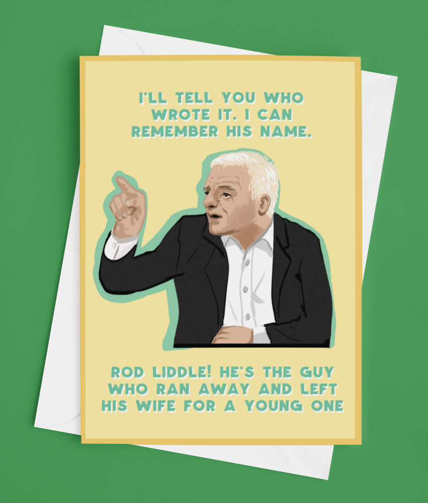 Eamon Dunphy/Rod Liddle Greetings Card