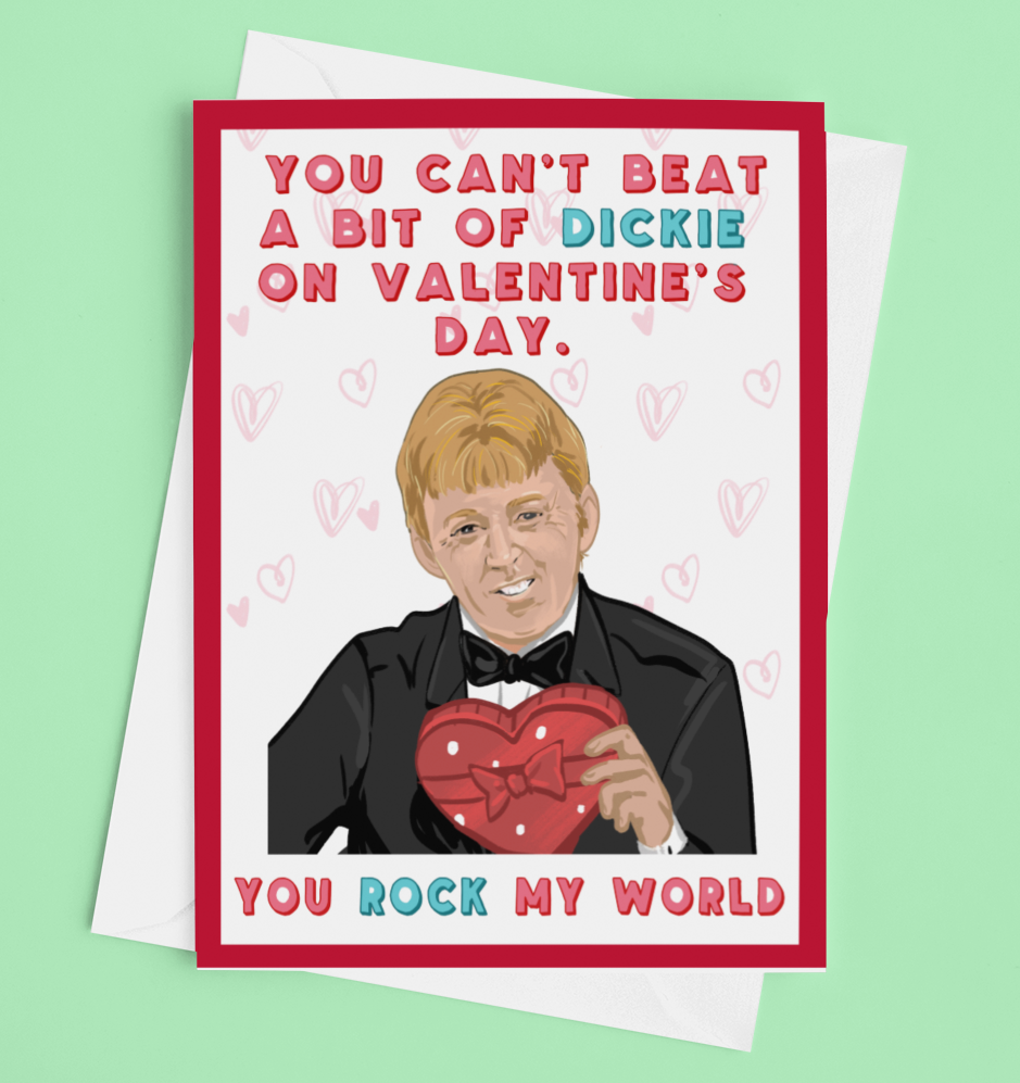 Dickie Rock Valentines Day Card